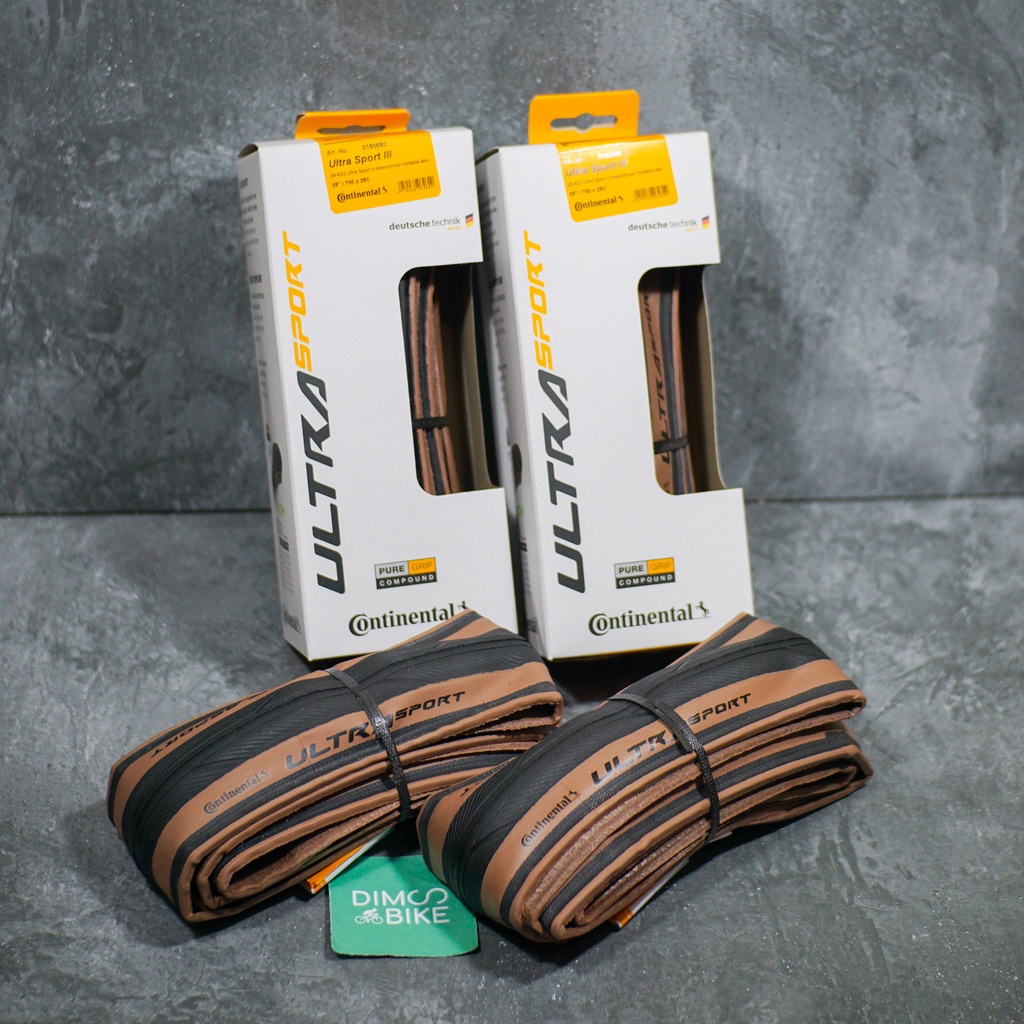 Continental ULTRA SPORT 3 III Tire BROWN TAN WALL Transparent Kevlar ...