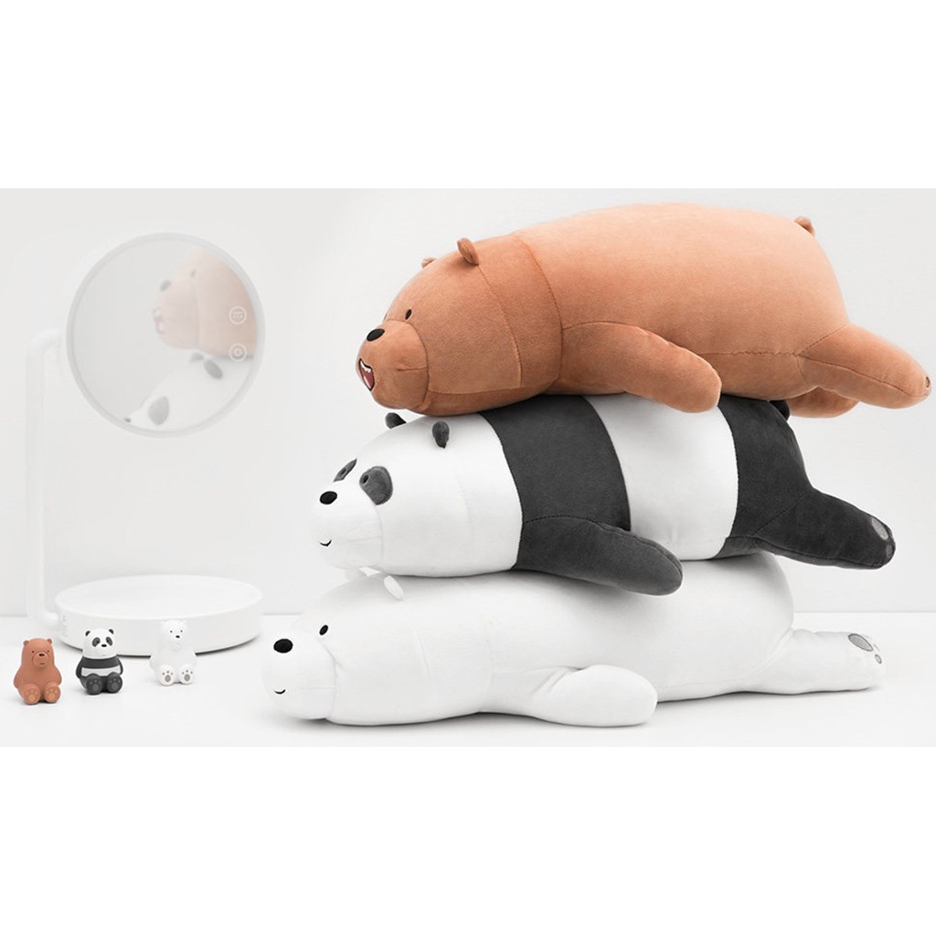 Miniso We Bare Bears Large Lying Plush Toy/Plush Toy/Cute Toy/Birthday