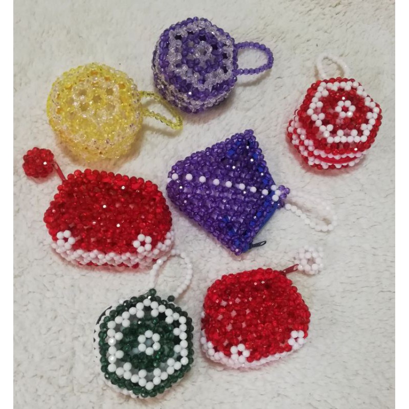 Beaded discount coin purse