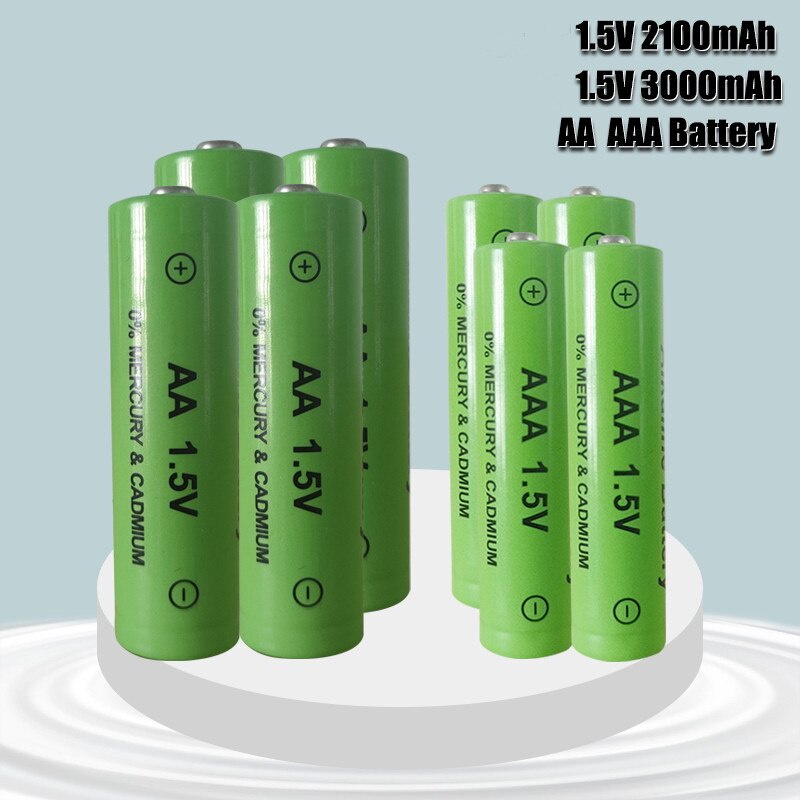 AA 1.5V 3800mAh rechargeable battery AAA 3000mAh Nlkaline