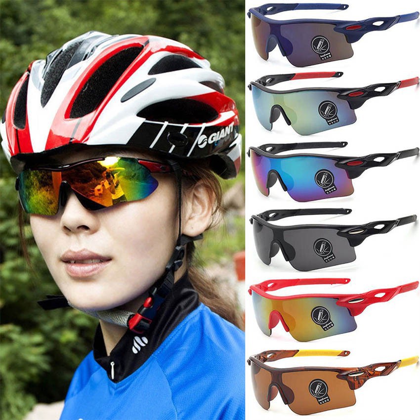 READY STOCK Outdoor Sports Cycling Goggles Bicycle Driving Fishing Running UV400 Sunglasses