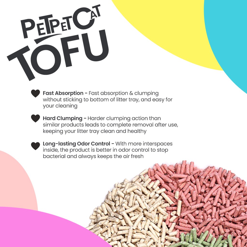 [Tofu Cat Litter 6L Clumping] Cat Litter Toilet Safe Flushable Original