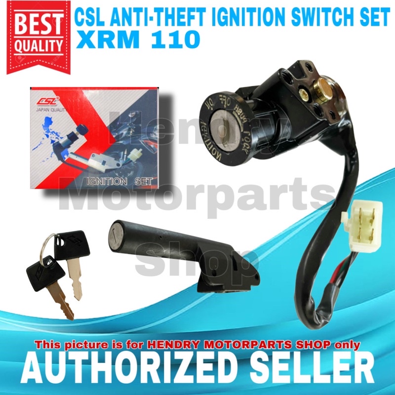 CSL Antitheft Ignition Switch & Seat Lock Set for HONDA XRM 110 Motorcycle Japan Quality