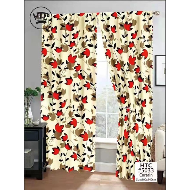 Maple leaf Curtains Kurtina Curtains Room Decors Curtain Window Door No ...