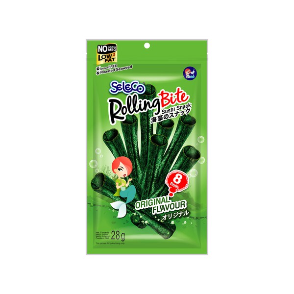 Seleco Rolling Bites Cripton Seaweed Snack NO MSG Low Fat Seaweed Snack ...