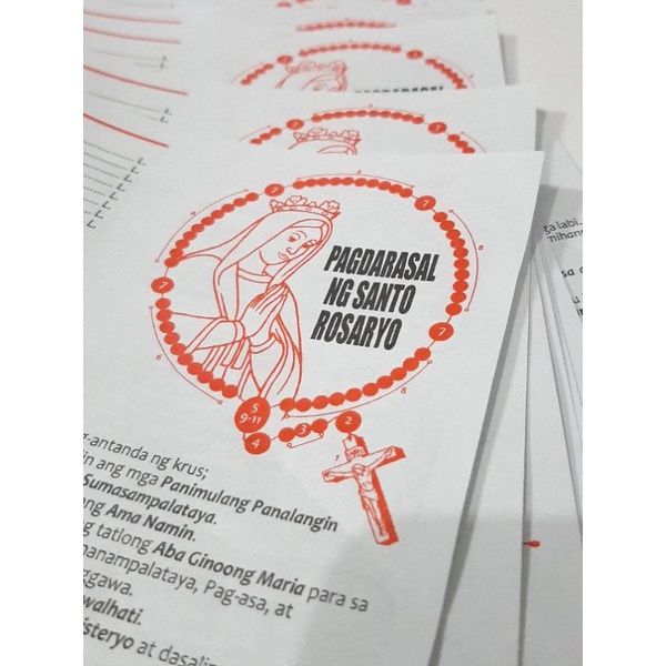 PAGDARASAL NG SANTO ROSARYO BUNDLE OF 10 | Shopee Philippines