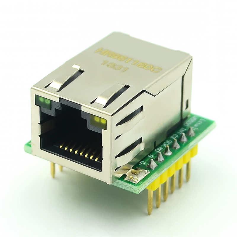 USR-ES1 W5500 Ethernet-module 2 Stuks – 80 MHz SPI, TCP/IP Hardware Stack, Geschikt Voor Arduino