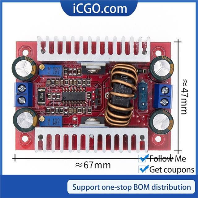 DC-DC 400W 15A module Step-up Boost Converter Constant Current Power Supply  LED Driver 8.5-50V to 10-60V Voltage Charger