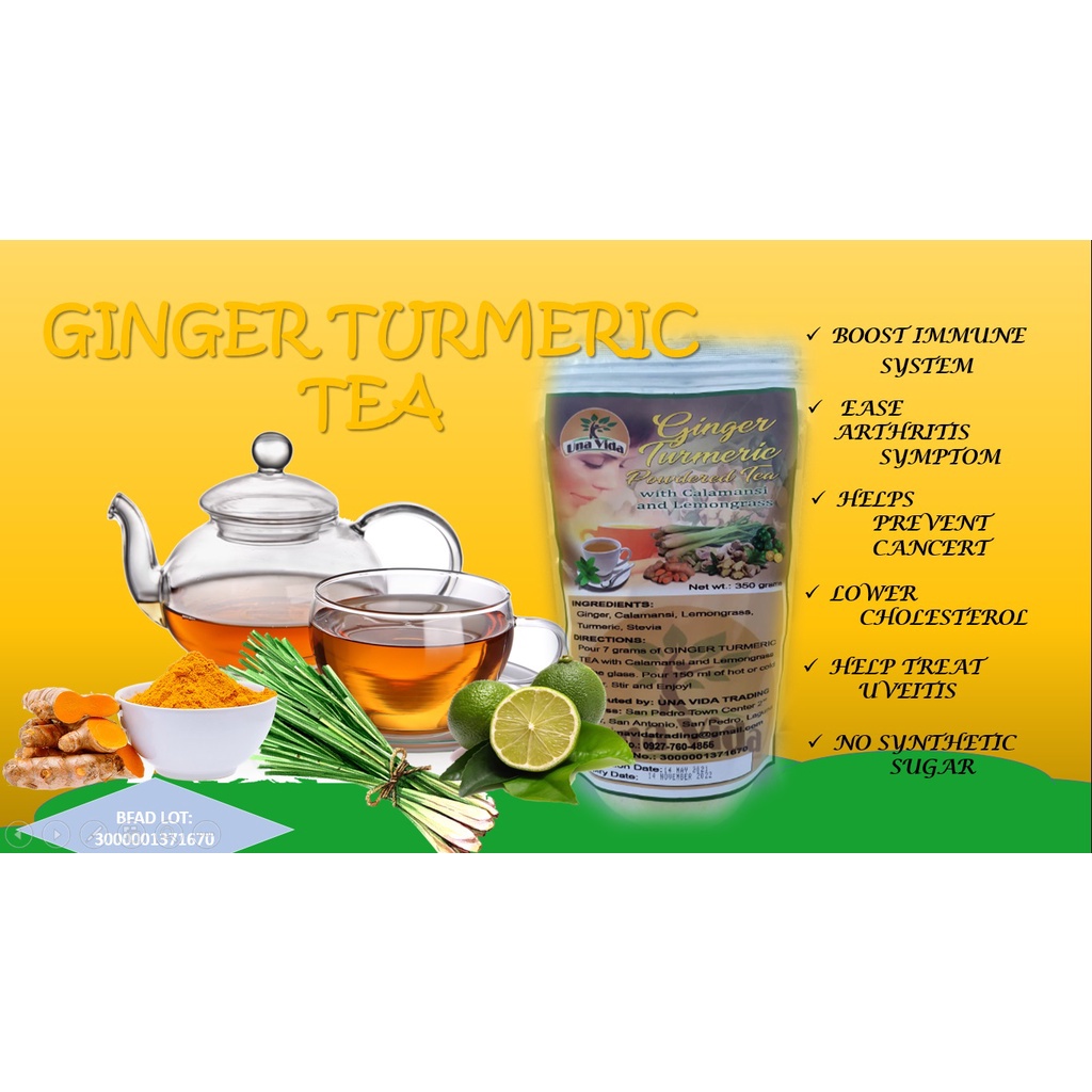 Bagong listahan ng produkto Una Vida Ginger Turmeric Tea with Calmansi