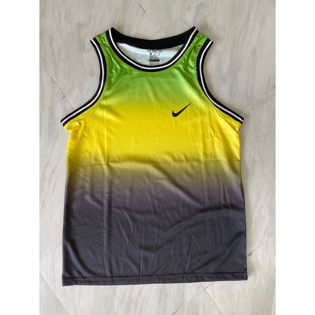 COD Unisex Fashioning Tricolor high quality jersey sando tops dry fit shirt  vest/tops/sports wear