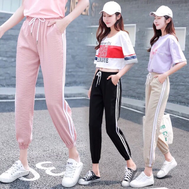 aesthetic pants high waist jogging pants for women korean jogger pants  track sweatpants joggers