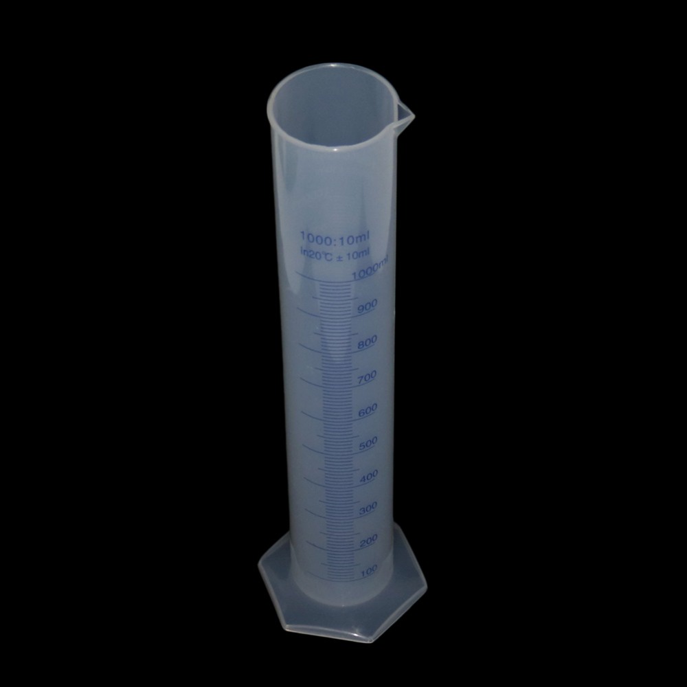 1000ml Translucent Plastic Measuring Cylinder for Lab Supplies ...