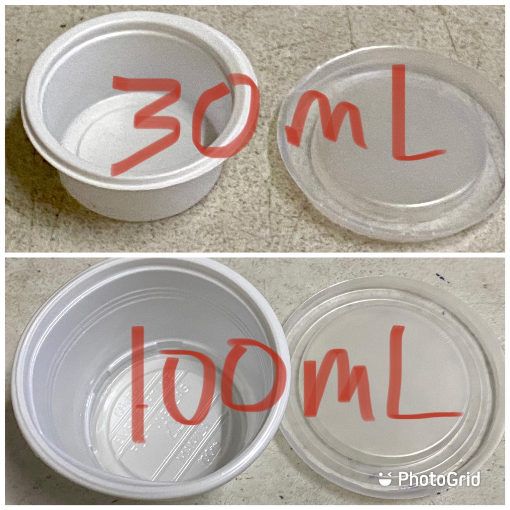 disposable cup container jello sold for 10pcs set sauce storage lid