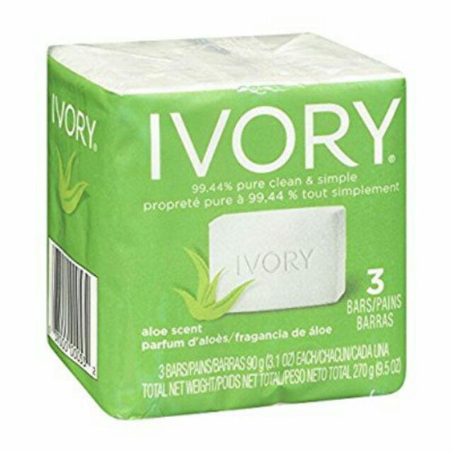 Ivory Soap Bar aloe scent (270g) Shopee Philippines