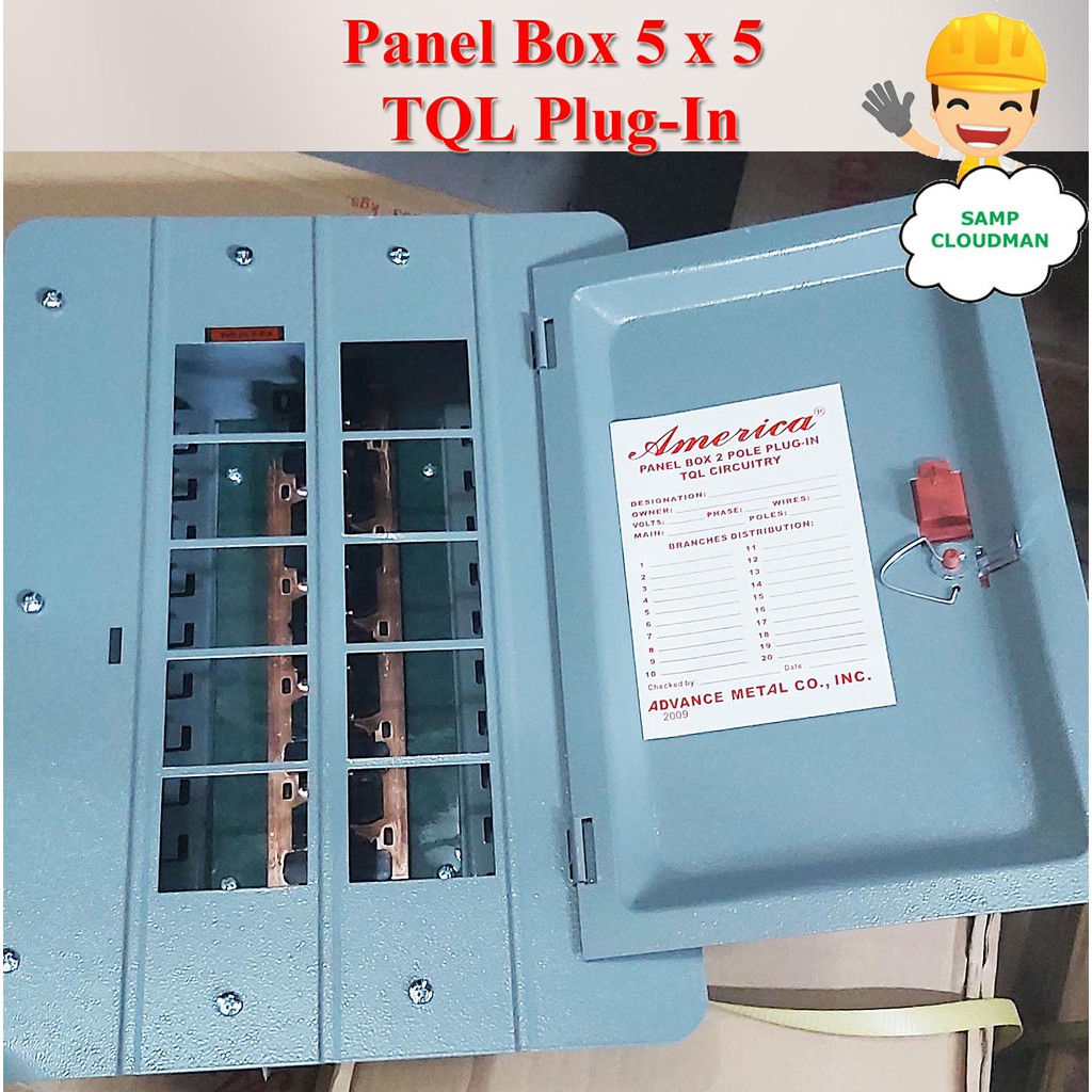 America Panel Box 8 Branches Plug-In TQL 2 Pole 10 Holes 5 x 5 | Shopee ...
