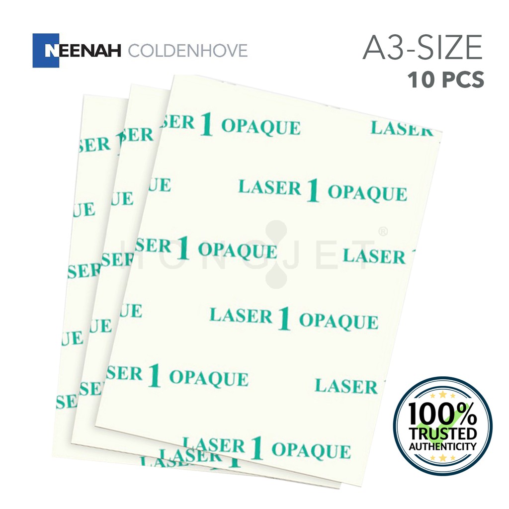 Neenah Heat Transfer Paper A3 LaserJet Dark LASER1OPAQUE (10 pcs