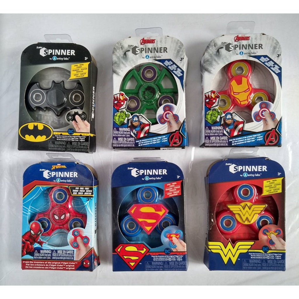 Marvel Avengers DC Spinner Batman Hulk Iron Man Spiderman Wonder Woman