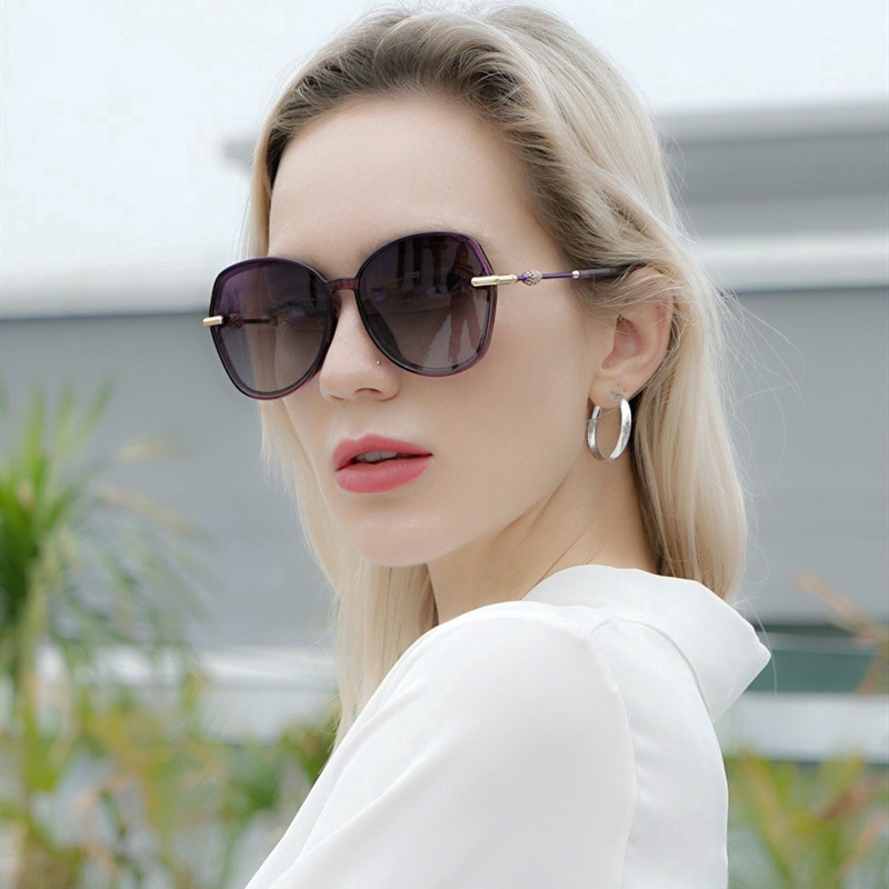 Fashion New Women Polarized Sunglasses for Women Luxury Metal Frame Gradient Sun Glasses Fashion Eyewear Lady Sunglass Shades Vintage UV400 Shopee Philippines