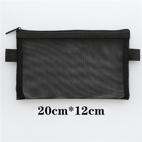 Transparent mesh pencil bag single layer double layer large capacity ...