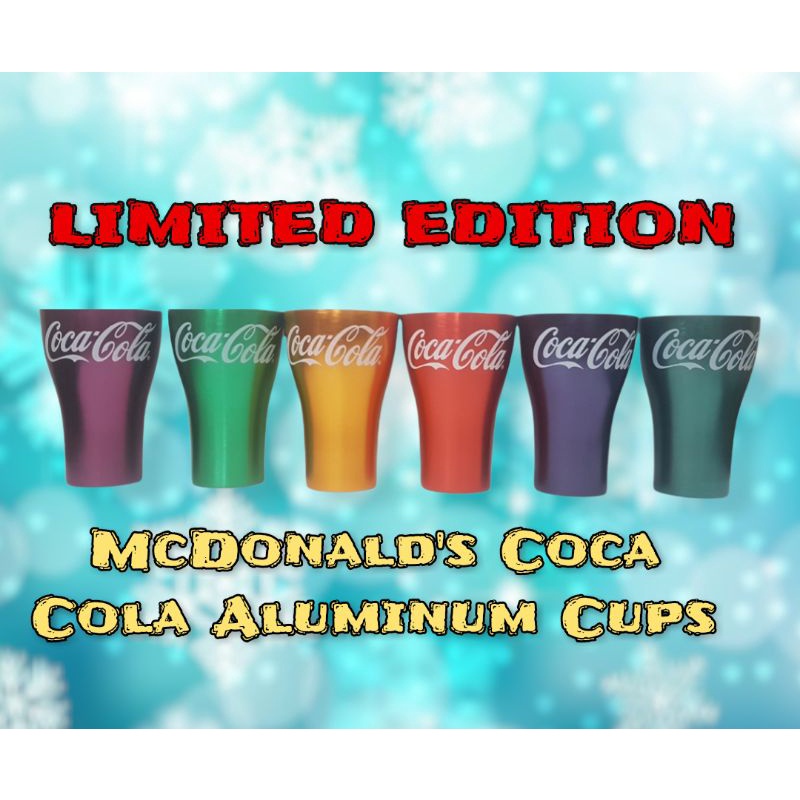 McDonald's Coke Glasses 2021 - Aluminum Coca-Cola Cups