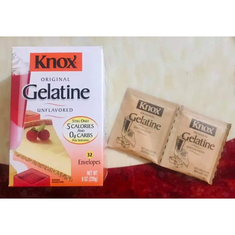 Knox gelatine unflavored (sachet) Shopee Philippines