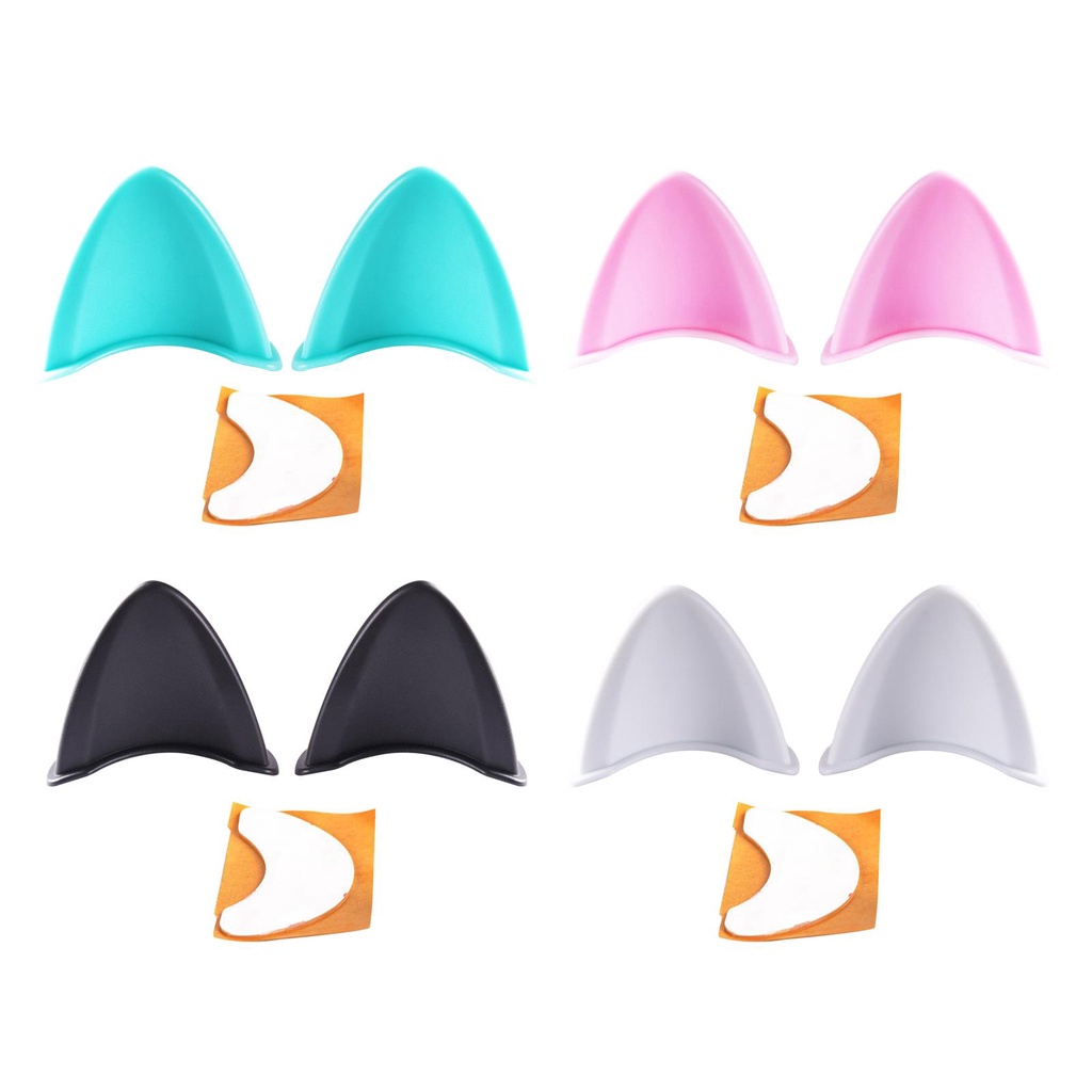 [Special!] ๑Helmet Cat Ears Adhesive Attachment Kitty Ear for ...