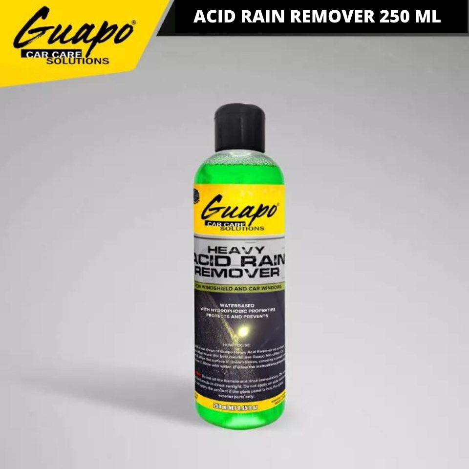 Guapo Car Care Heavy Acid Rain Remover For Glass Windshield Water Mark Watermarks Remover 250ml