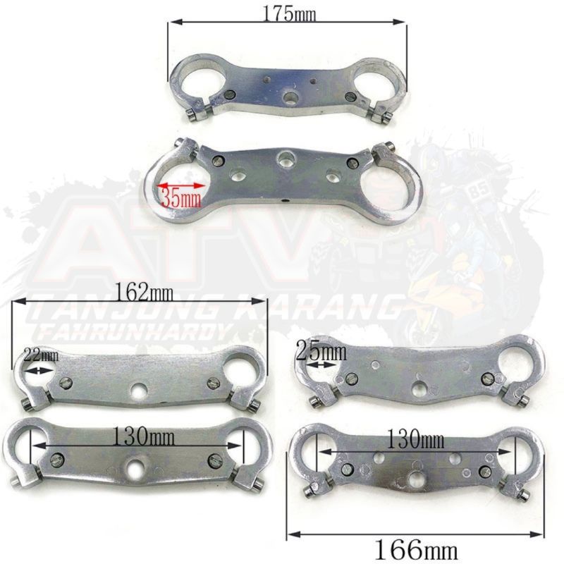 clamp fork handle for pocket bike goped mini bike dirt bike scrambler 49cc 52cc 63cc Shopee