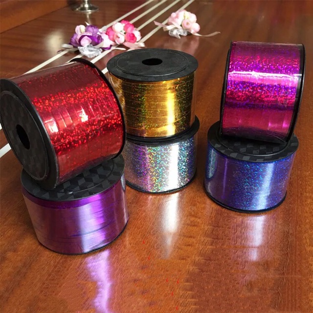 curing ribbon 0.5cm*100yard metallic color | Shopee Philippines