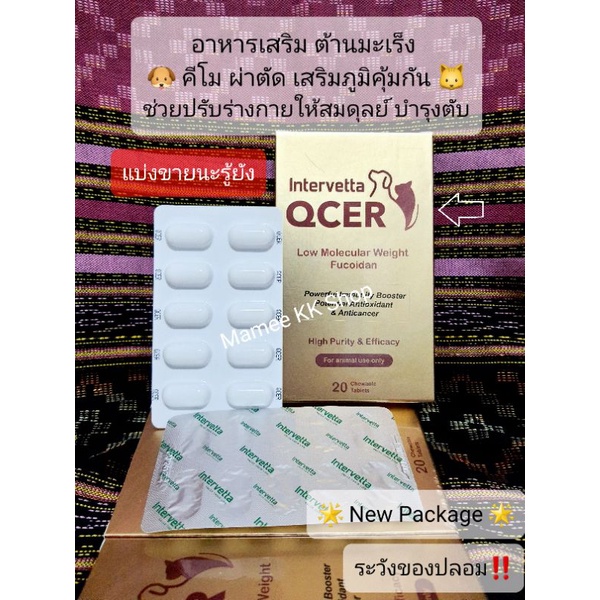 QCER (10 Tablets/20 Tablets) AntiCancer Chemo Surgical Pet Supplement