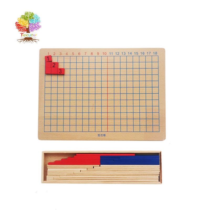 Montessori Addition And Subtraction Wooden Panel Toys Calculus and ...