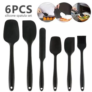 Silicone Heat Resistant Non-stick Spatula Flexible Rubber Scraper Kitchen  Tool 21cm x 4.1cm