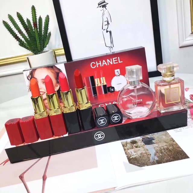 COD Chanel perfume lipstick 6in1 set