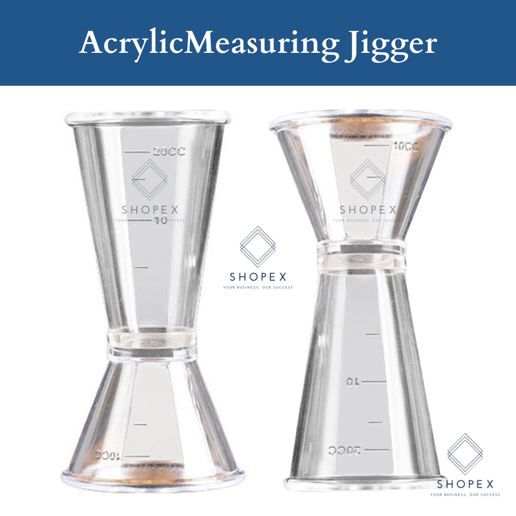 Acrylic Jigger 10cc/20cc Double Sided Jigger/ Measuring Cup / Milktea