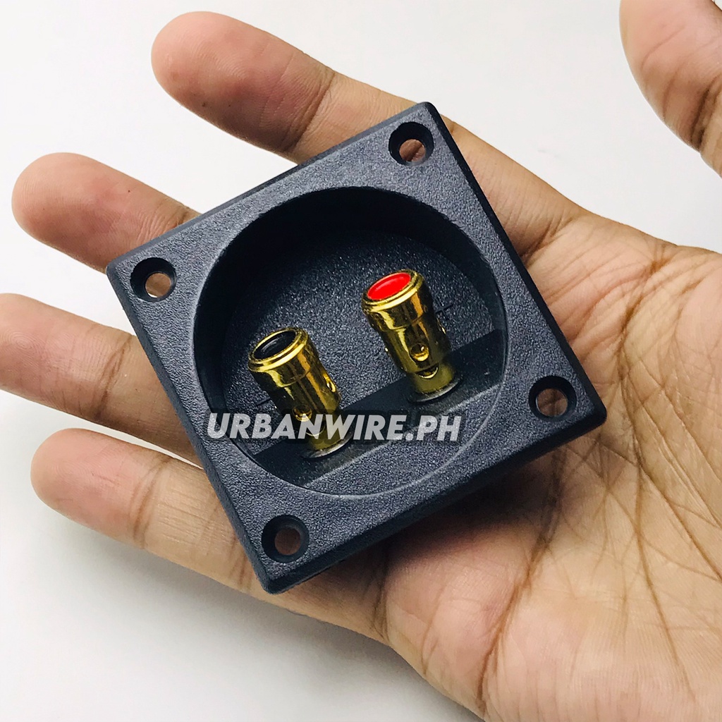 🟦 Square Shape Cup Subwoofer Plug Car Stereo Speaker Box Terminal 🟦