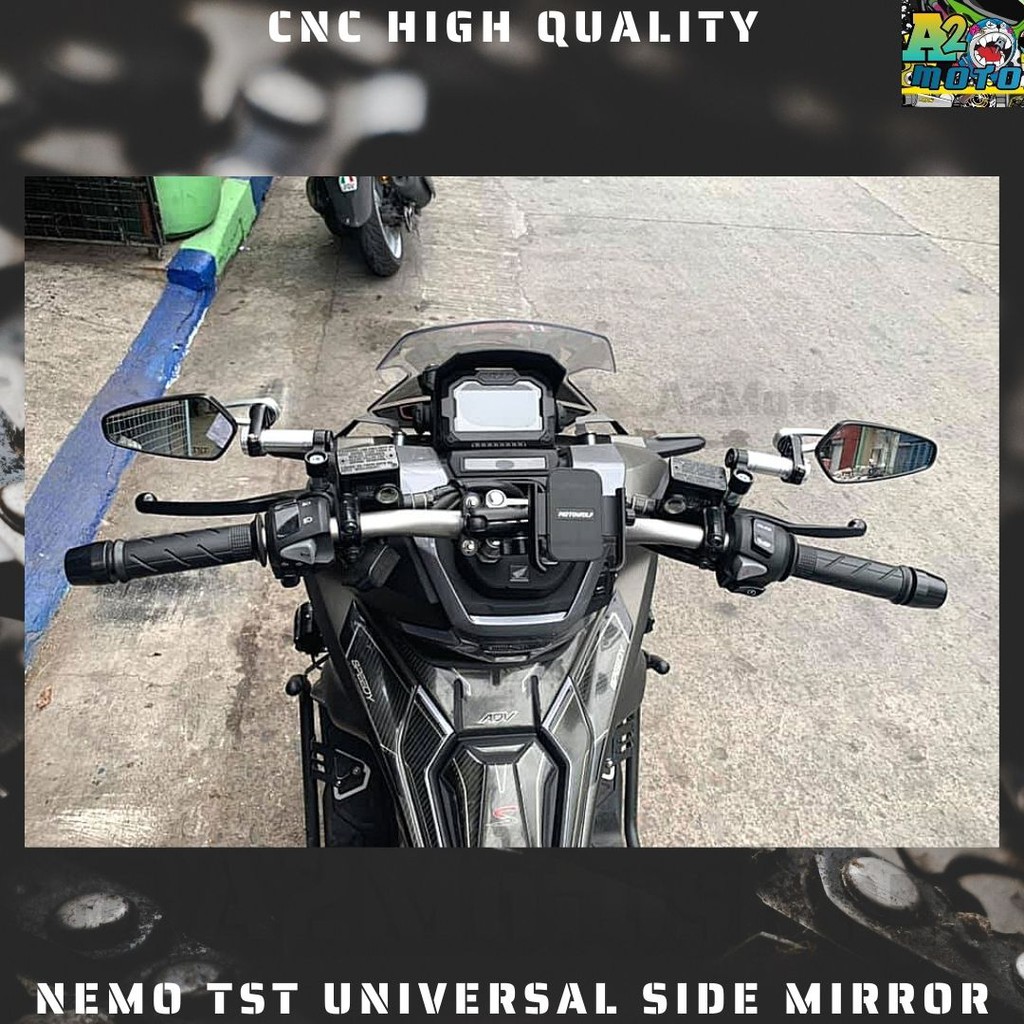 NEMO TST Universal Side Mirror Bar End NMAX AEROX ADV PCX