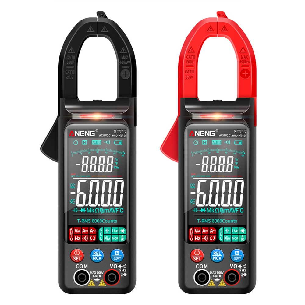 ANENG ST212 Professiomal Digital DC/AC Current Clamp Meter True RMS ...