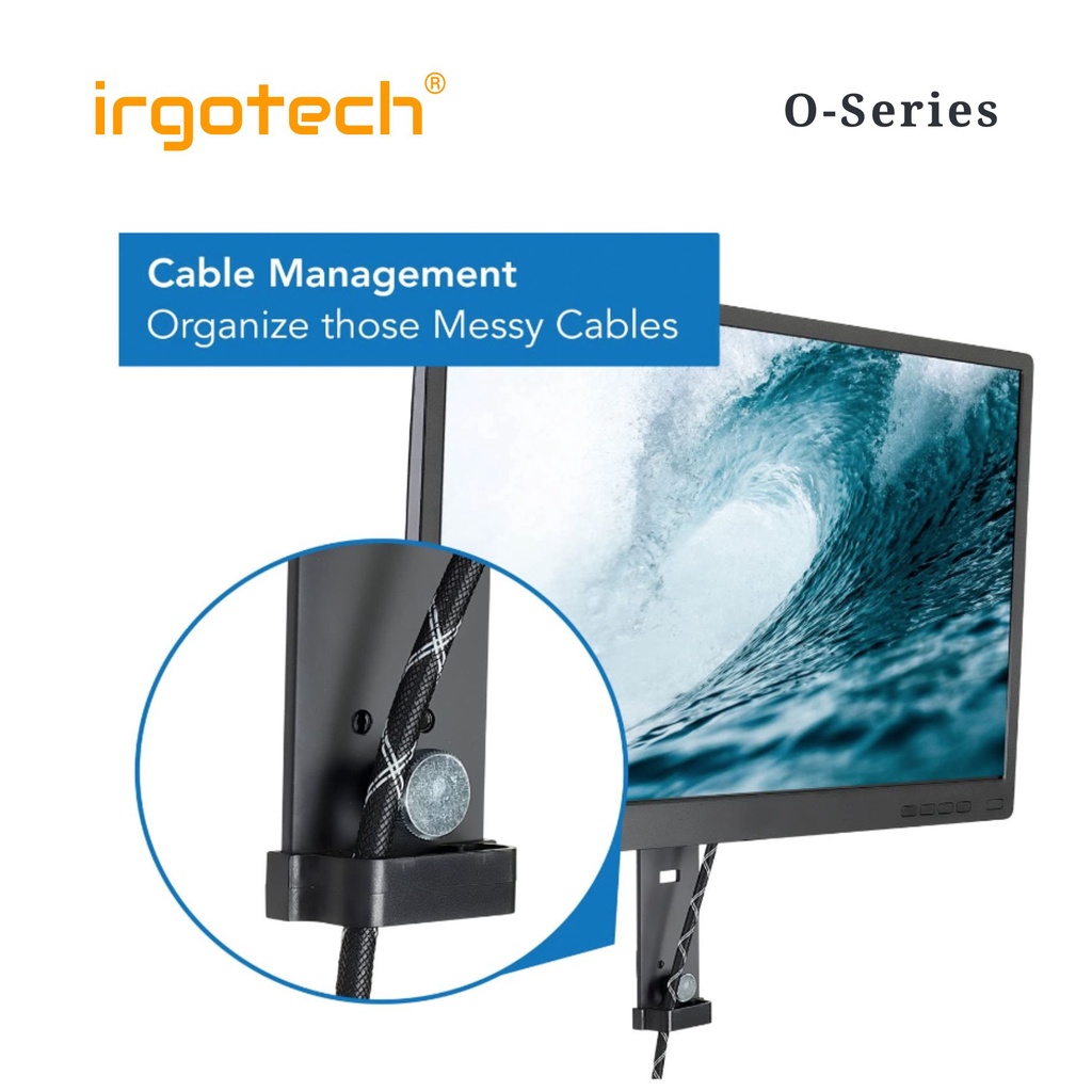 IRGOTECH OSeries Cubicle Monitor Hanger for Monitor up to 32'' Height