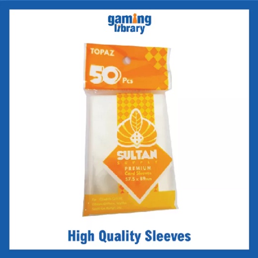 Sultan Supply Premium Card Sleeves: 57.5 x 89 Topaz - Fits KPOP Card | Card  Sleeves | Shopee Philippines