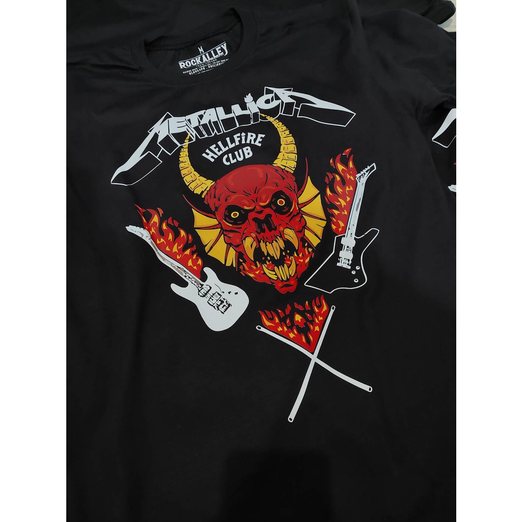 Metallica x Hellfire Club Shirt Shopee Philippines