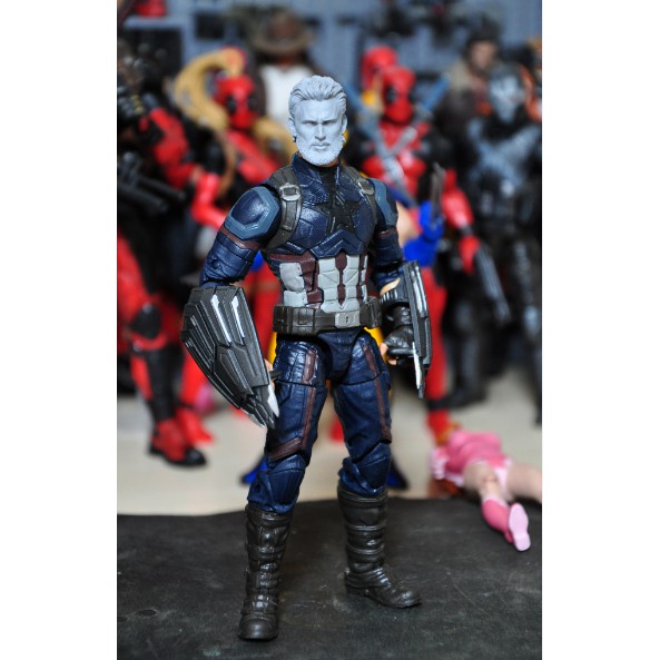 【2021 cheap!】???MARVEL LEGENDS Avengers 3 Bearded Captain America 6