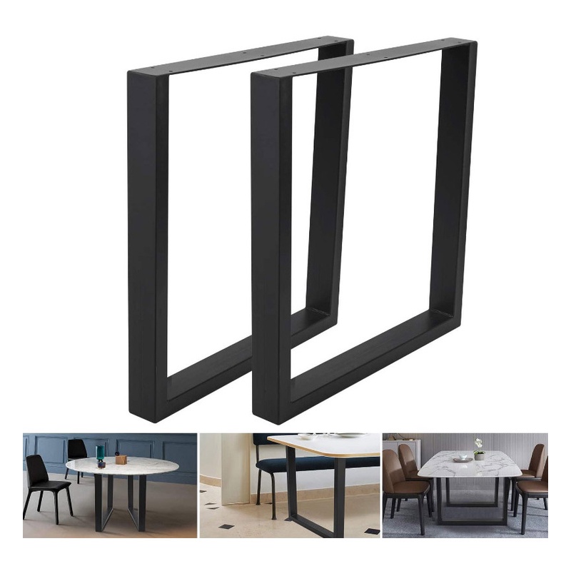 2PCS Metal Table Legs Square Dining Office Table Legs Computer Desk ...