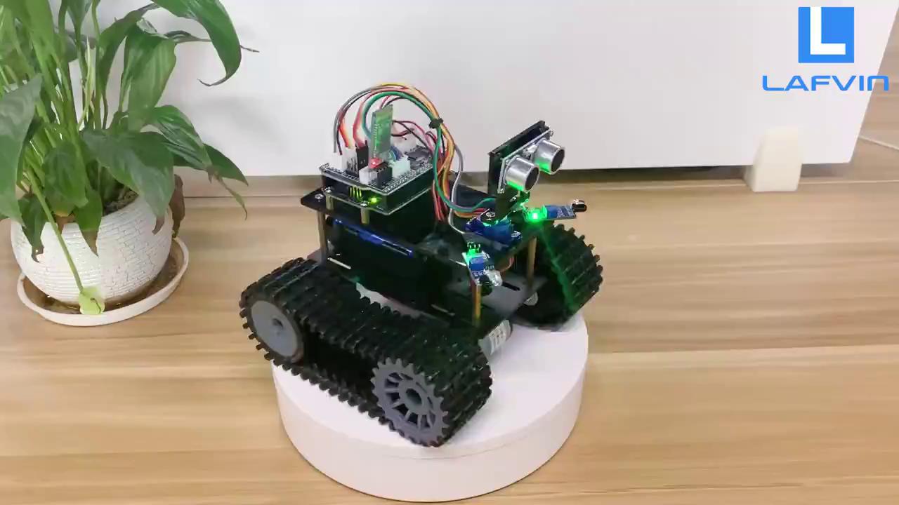LAFVIN DIY Mini Tank Robot Car Kit For Arduino Uno R3 Stem /Mixly ...