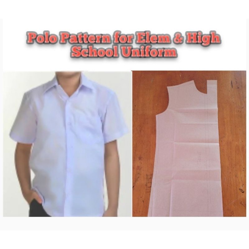 pattern. polo pattern elementary & high school uniform Shopee Philippines
