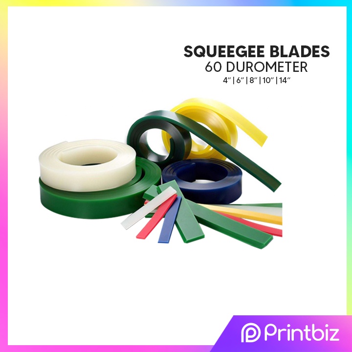 SCREEN PRINTING 60 Durometer Squeegee Rubber Blades (PER INCH) Shopee