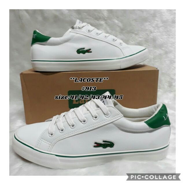 Canvas shoes shop lacoste