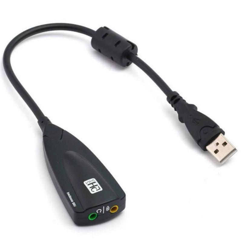 External USB Sound Card Adapter 5HV2 USB to 3D CH Sound