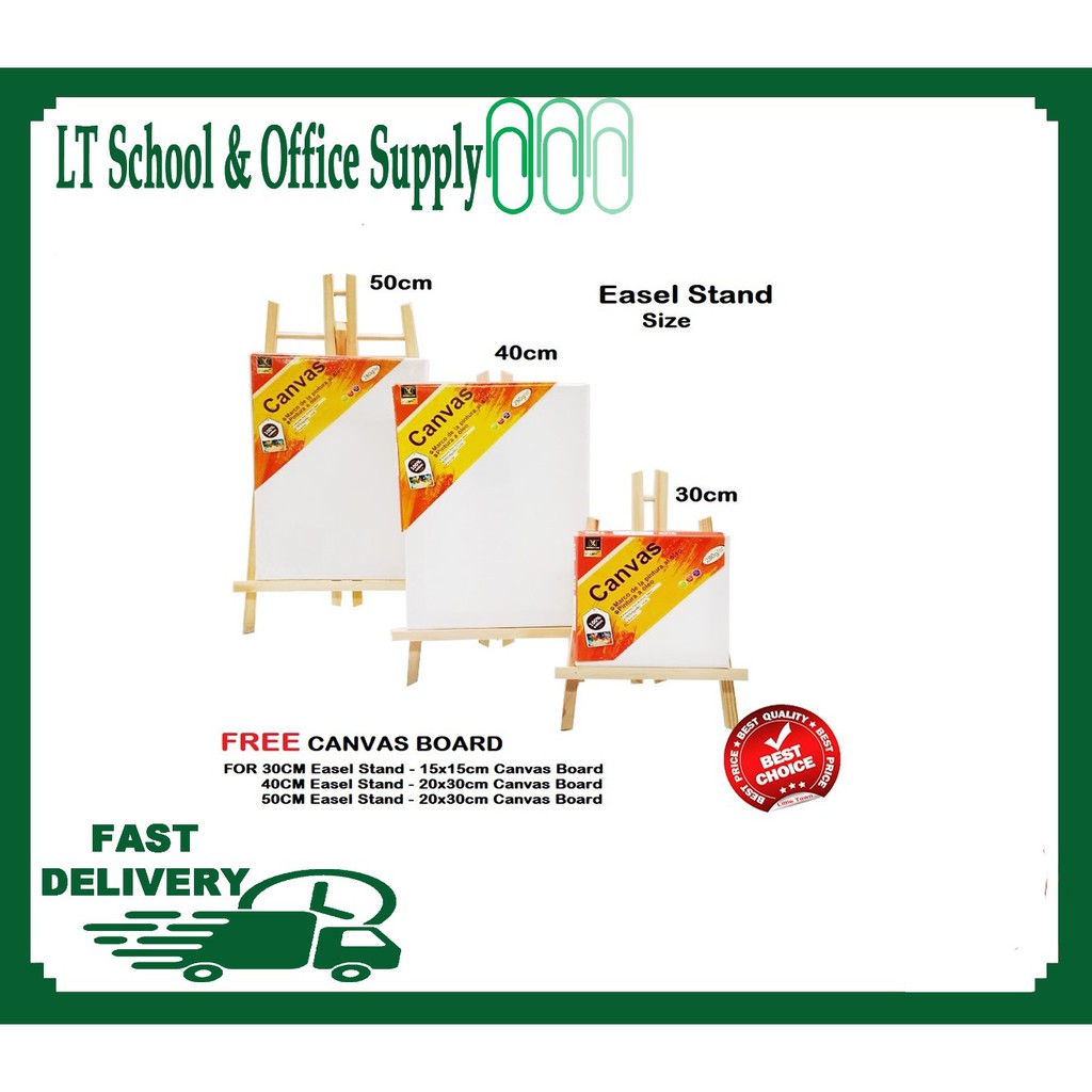 Table Stand Easel Stand with Free Primed Canvas Board | Shopee Philippines