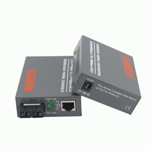 【Ins】 1 Pair HTB-GS-03 A/B Gigabit Fiber Optical Media Converter ...