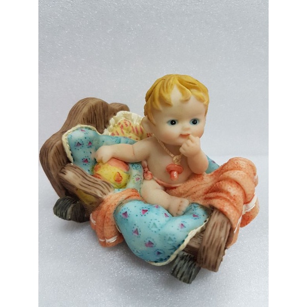 poly baby in rocking wooden crib | Shopee Philippines
